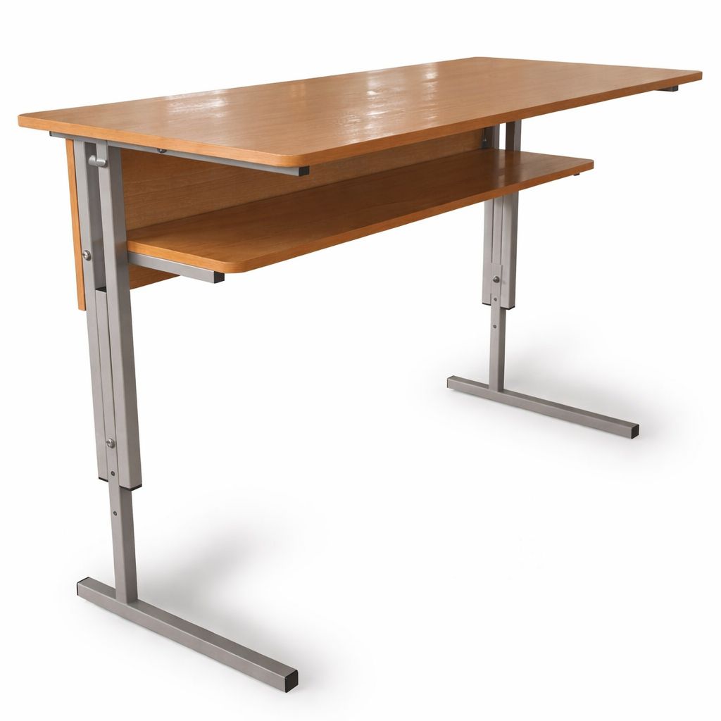 Стіл учнівський 2-місний з регулюванням висоти 1200х500х640/700/750 мм MEBLIX